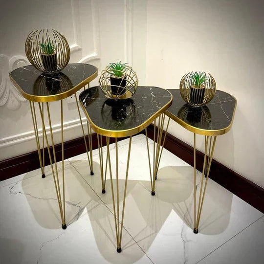Tigris Set of 3 Triangle Side Tables
